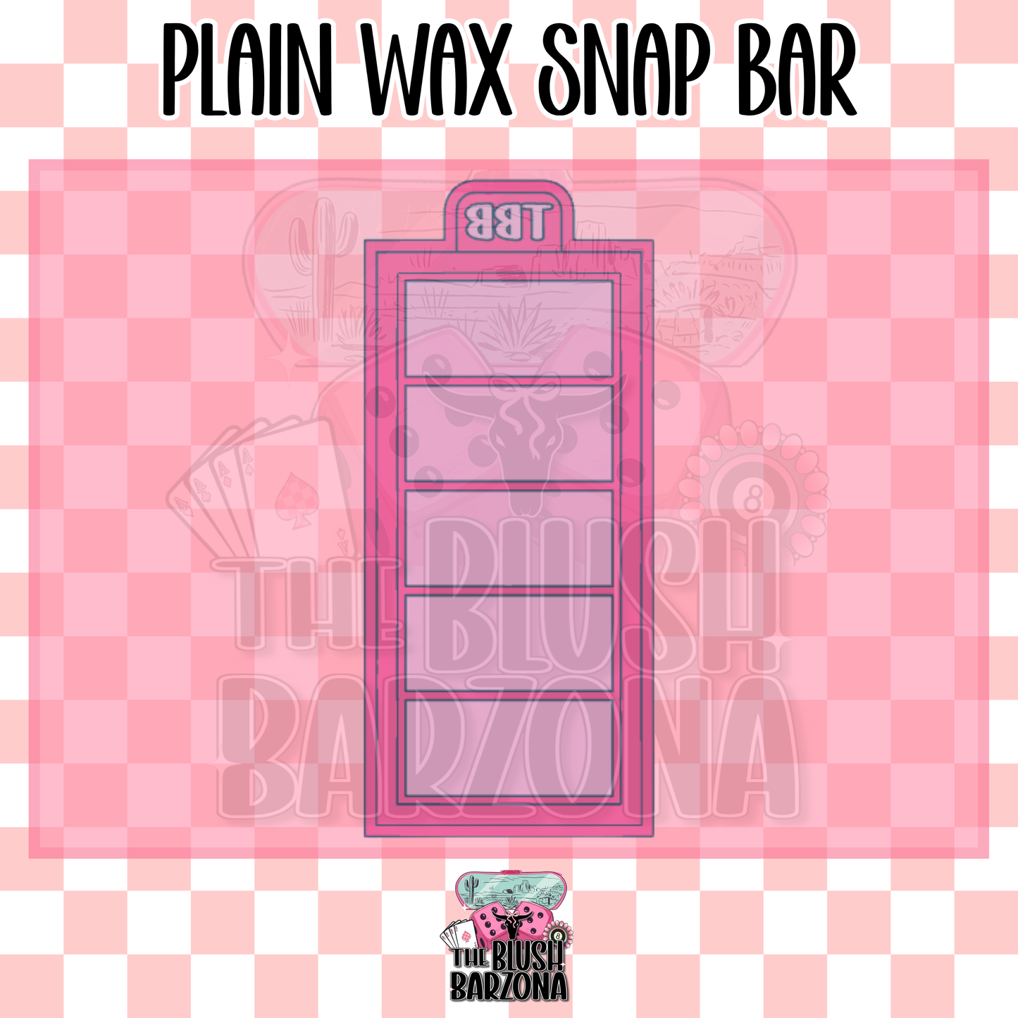 Plain Wax Melt Snap Bar Mold