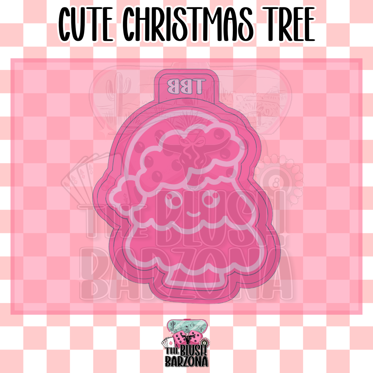 Cute Christmas Tree Freshie Mold