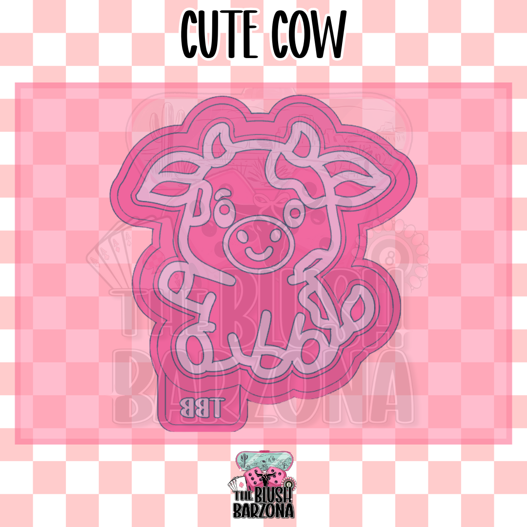 Cute Cow Freshie Mold