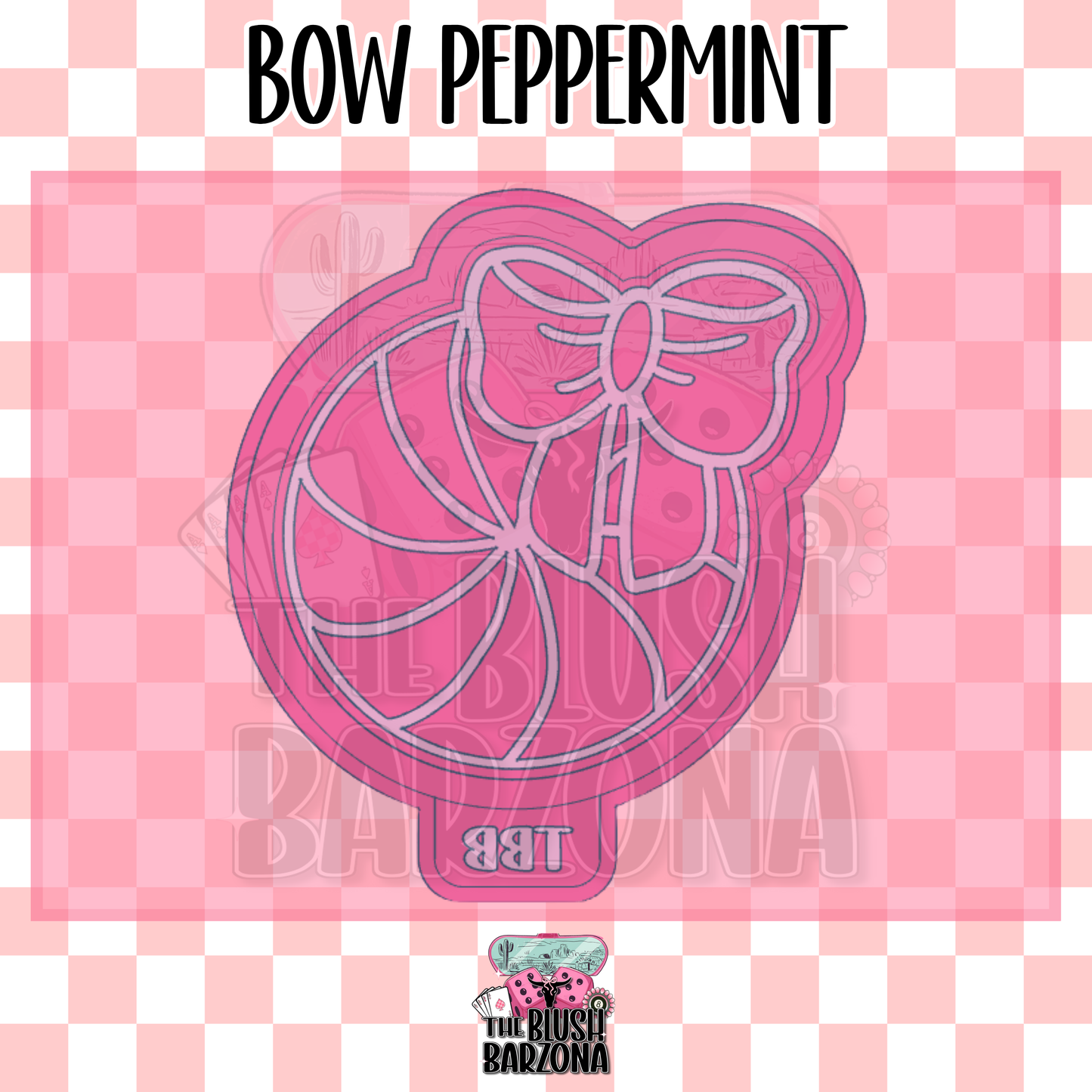 Bow Peppermint Freshie Mold