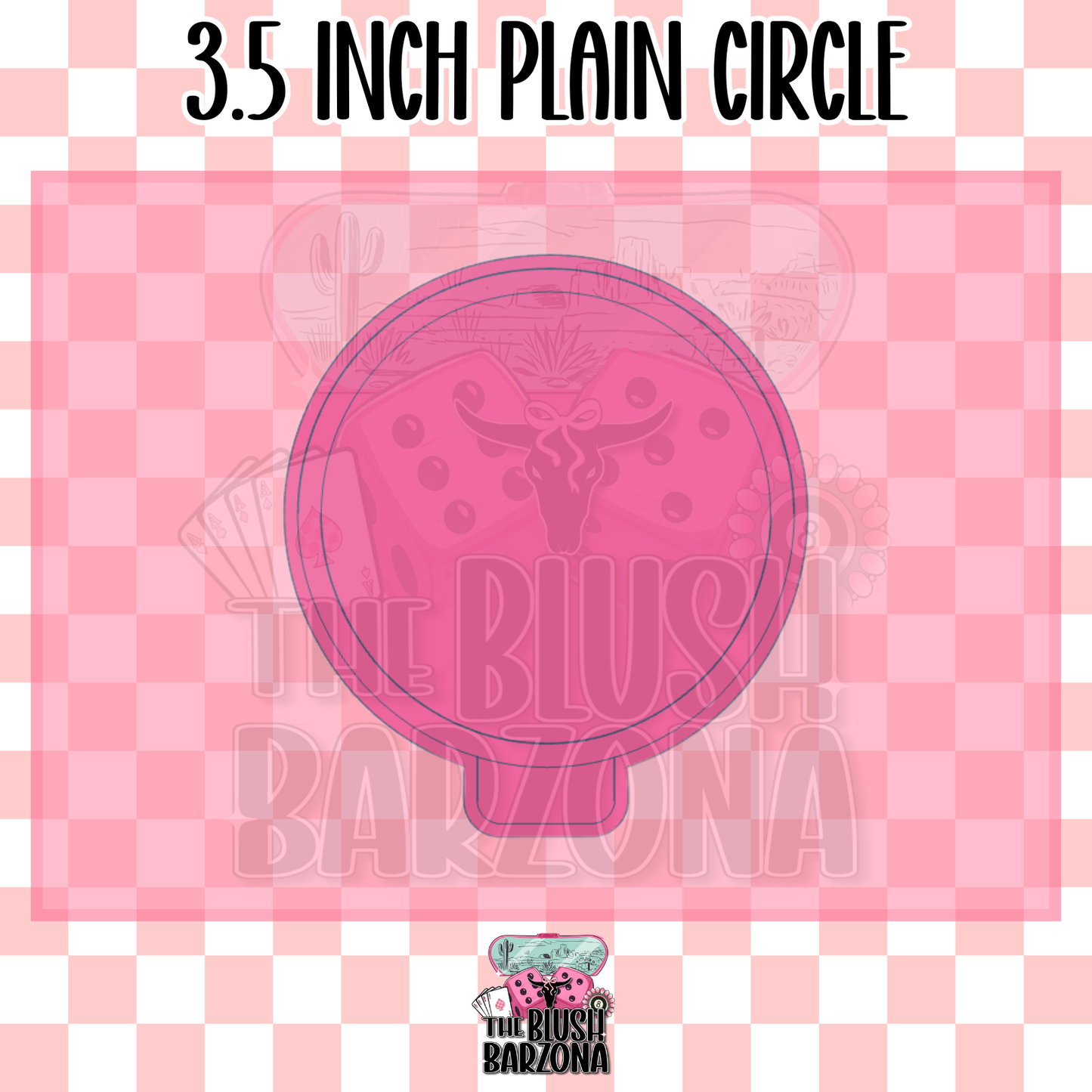 3.5 Inch Plain Circle Freshie Mold