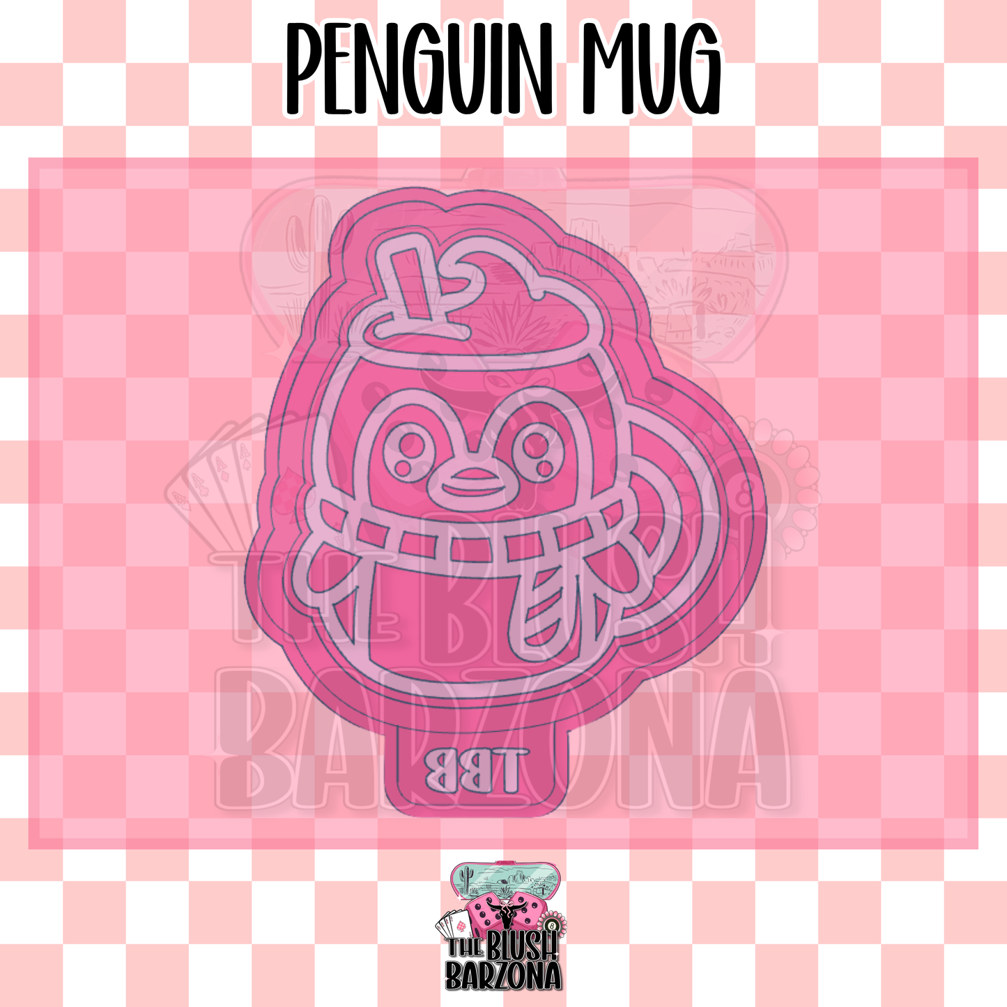 Penguin Mug Freshie Mold