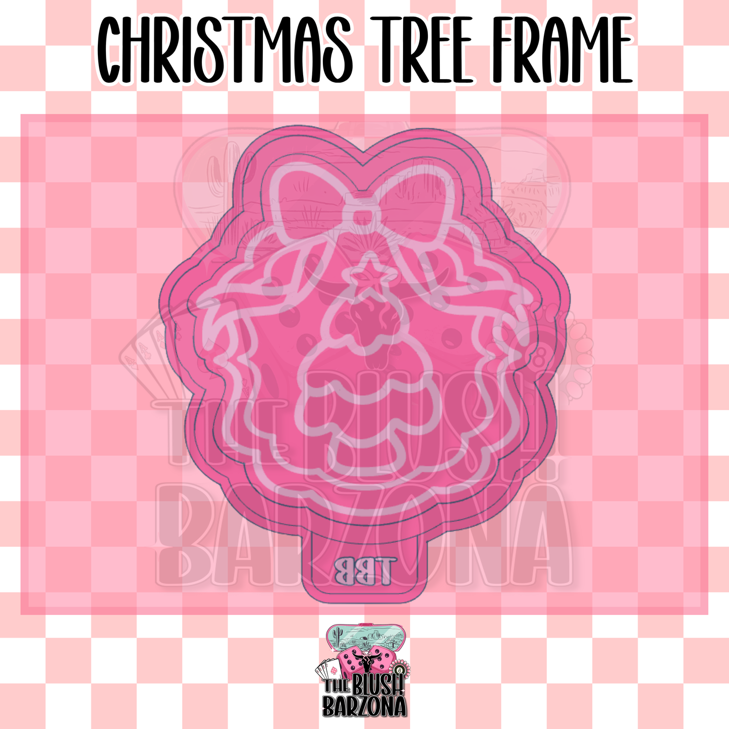 Christmas Tree Frame Freshie Mold