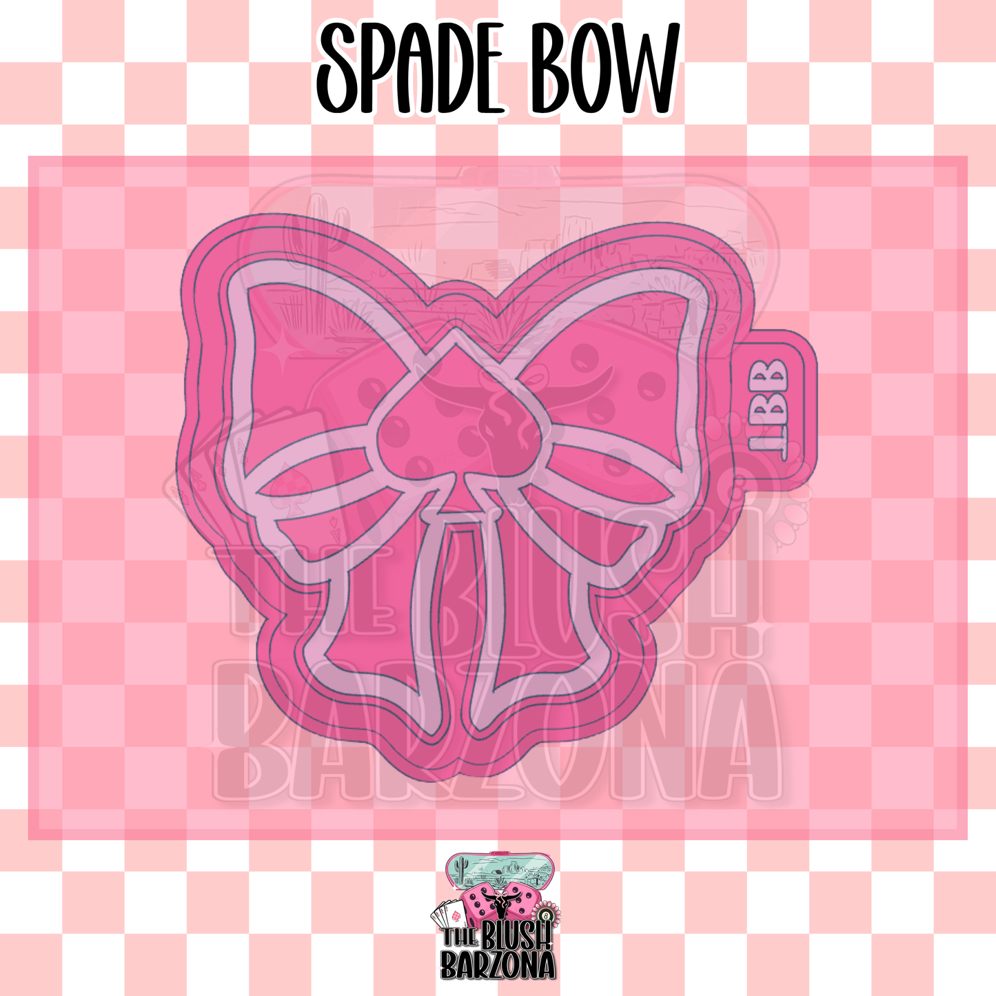 Spade Bow Freshie Mold