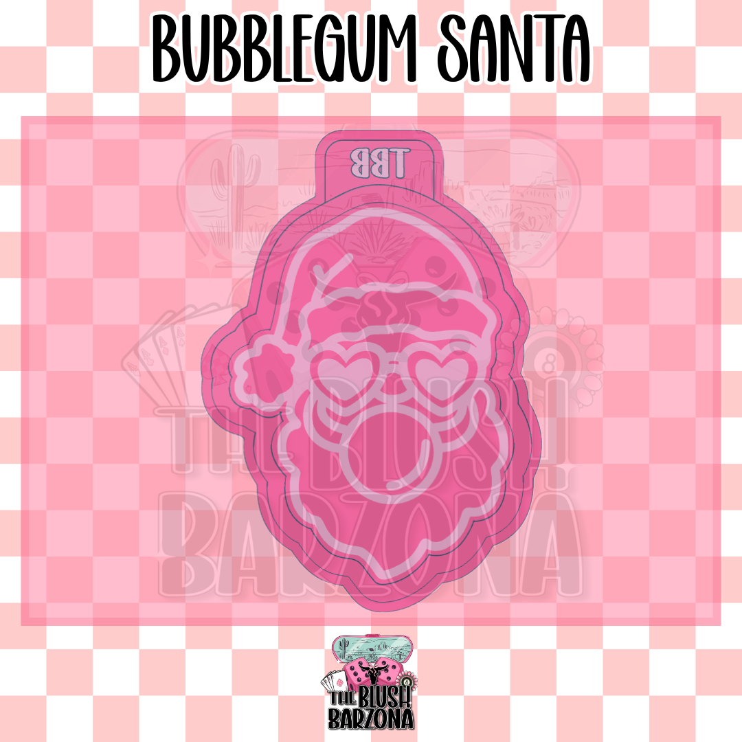 Bubblegum Santa Freshie Mold