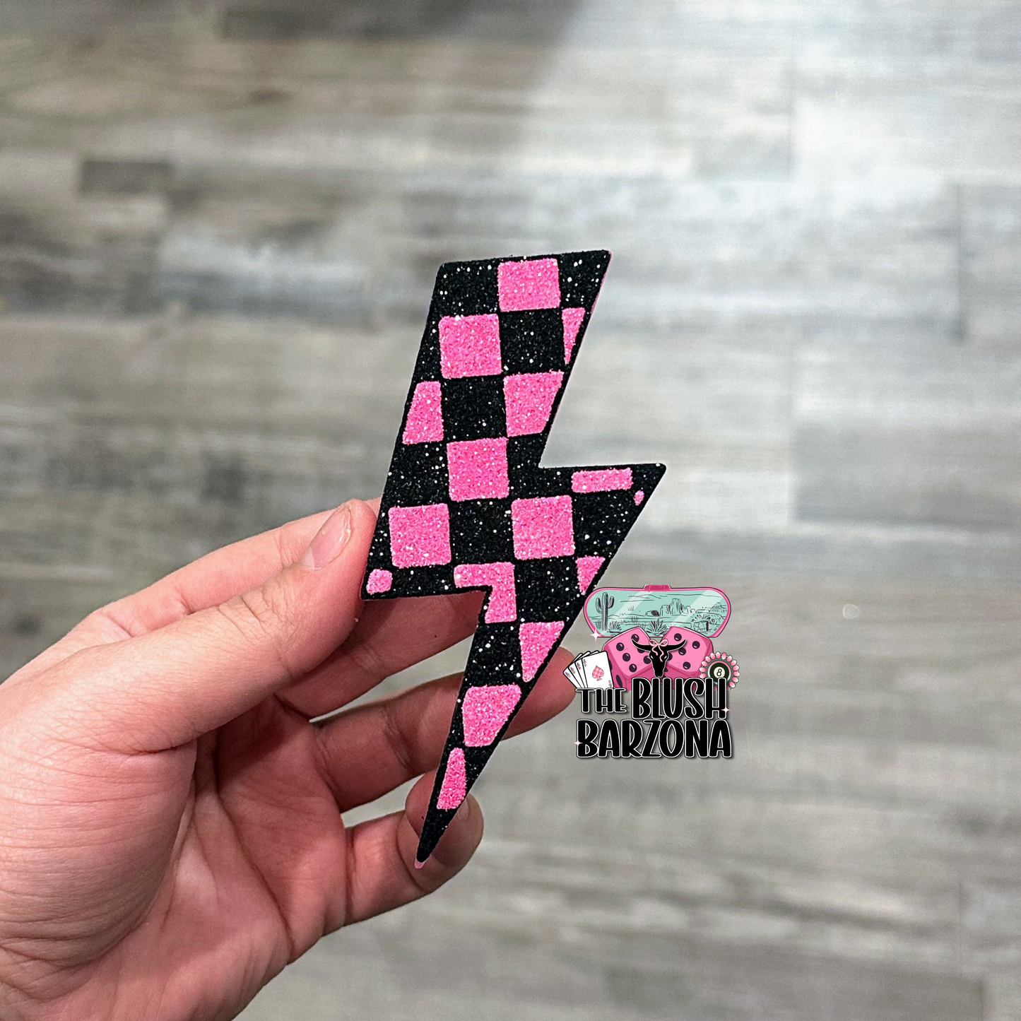 Checkered Lightning Bolt
