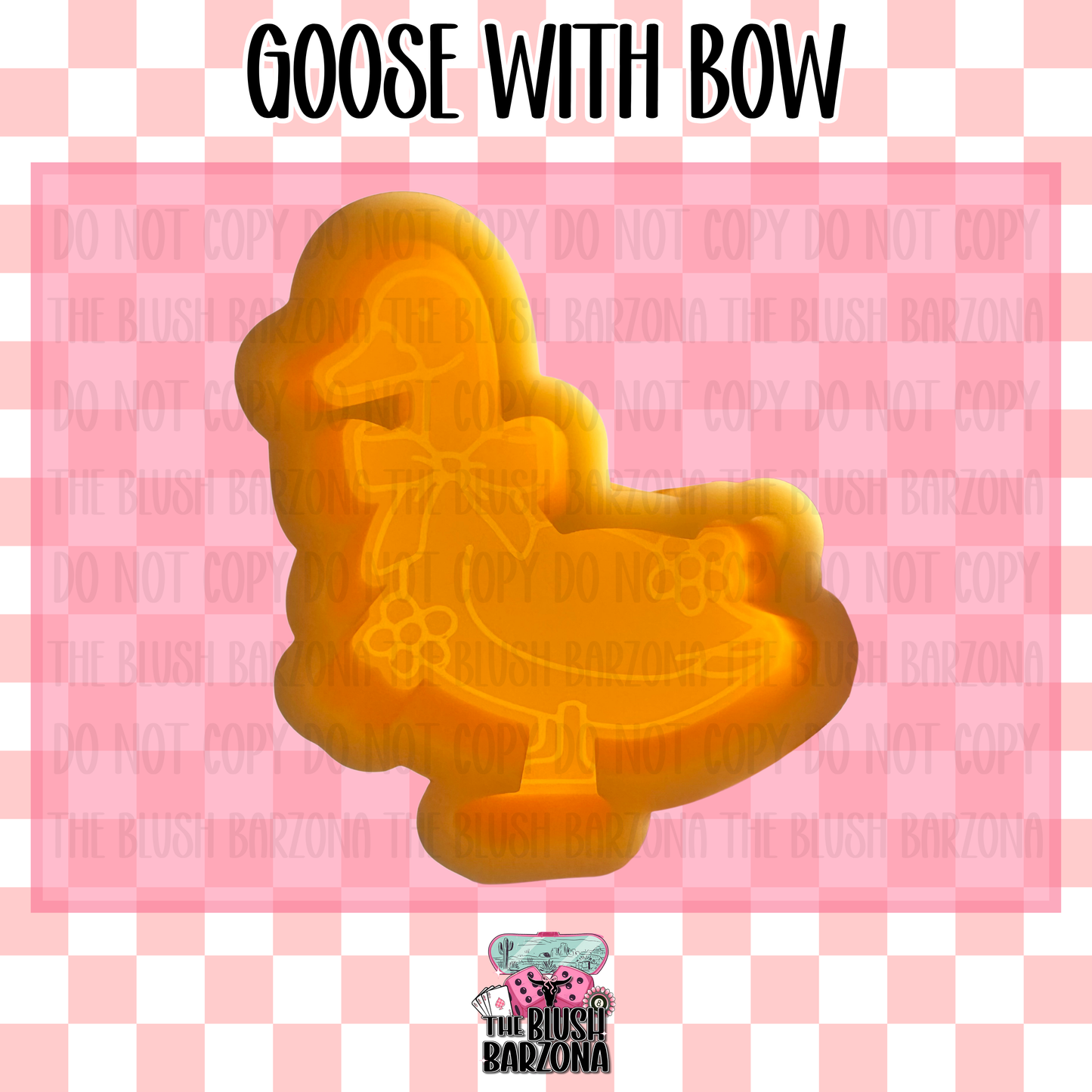 Goose with Bow Freshie Mold