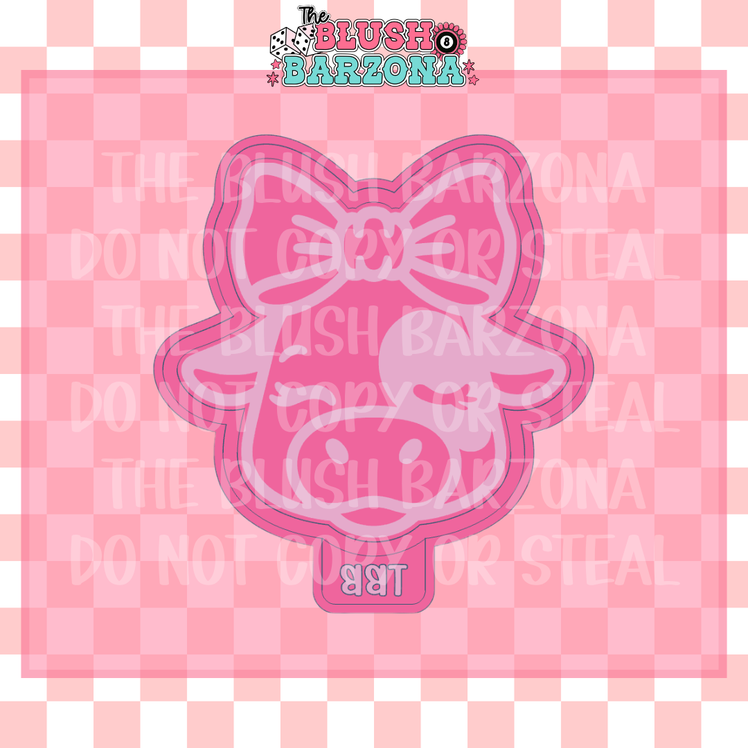 Cow with Bow Freshie Mold