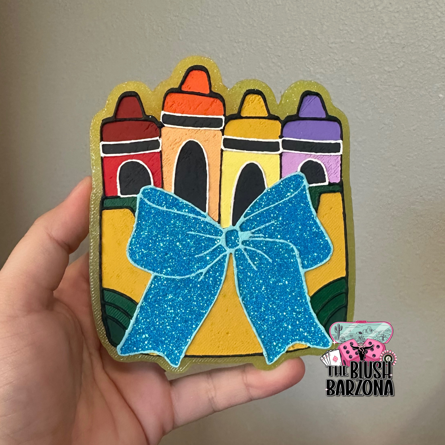 Crayon Box With Bow
