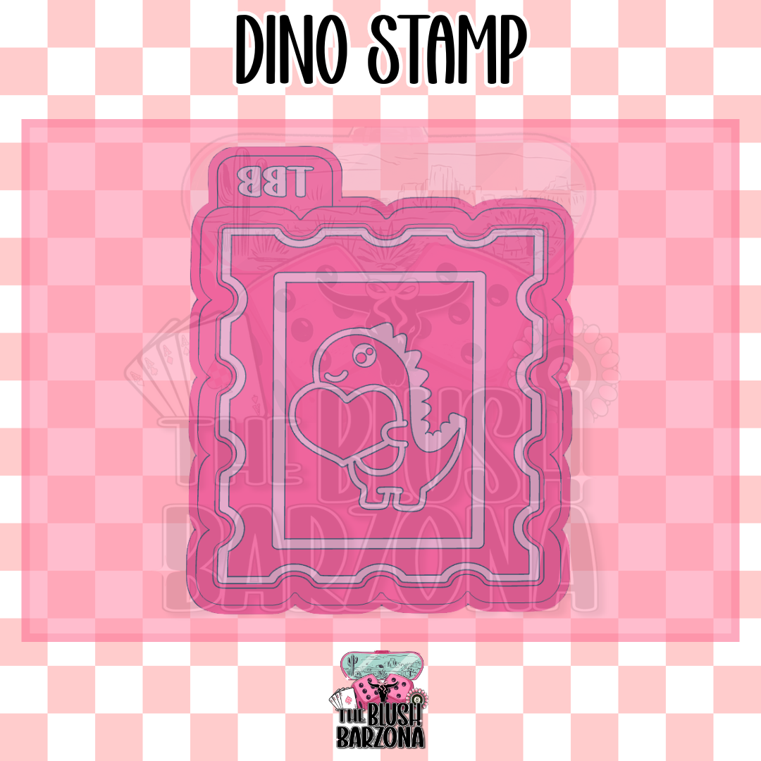 Dino Stamp Freshie Mold