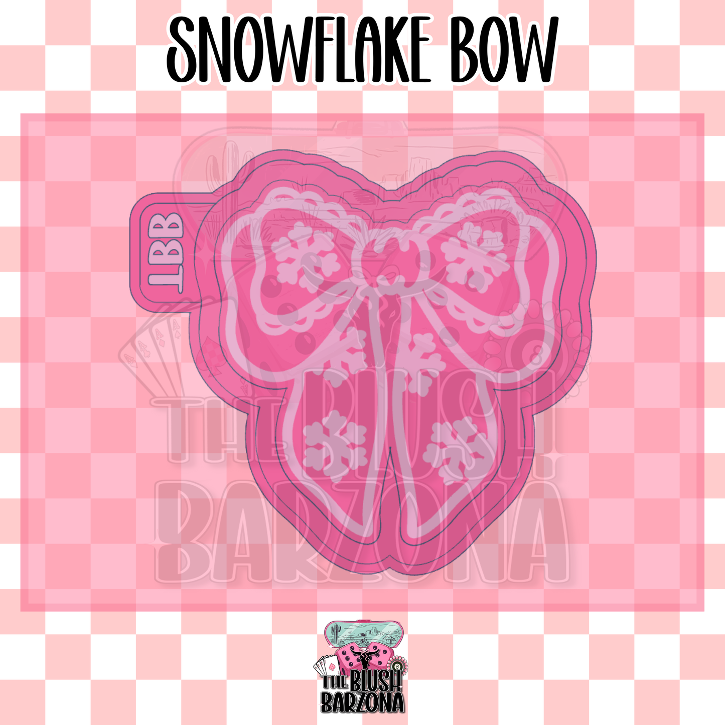 Snowflake Bow Freshie Mold