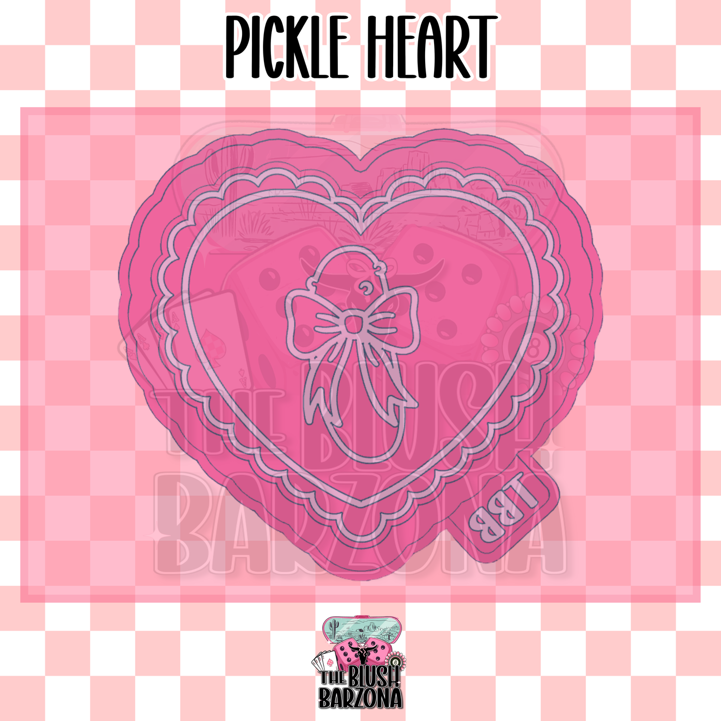 Pickle Heart Freshie Mold