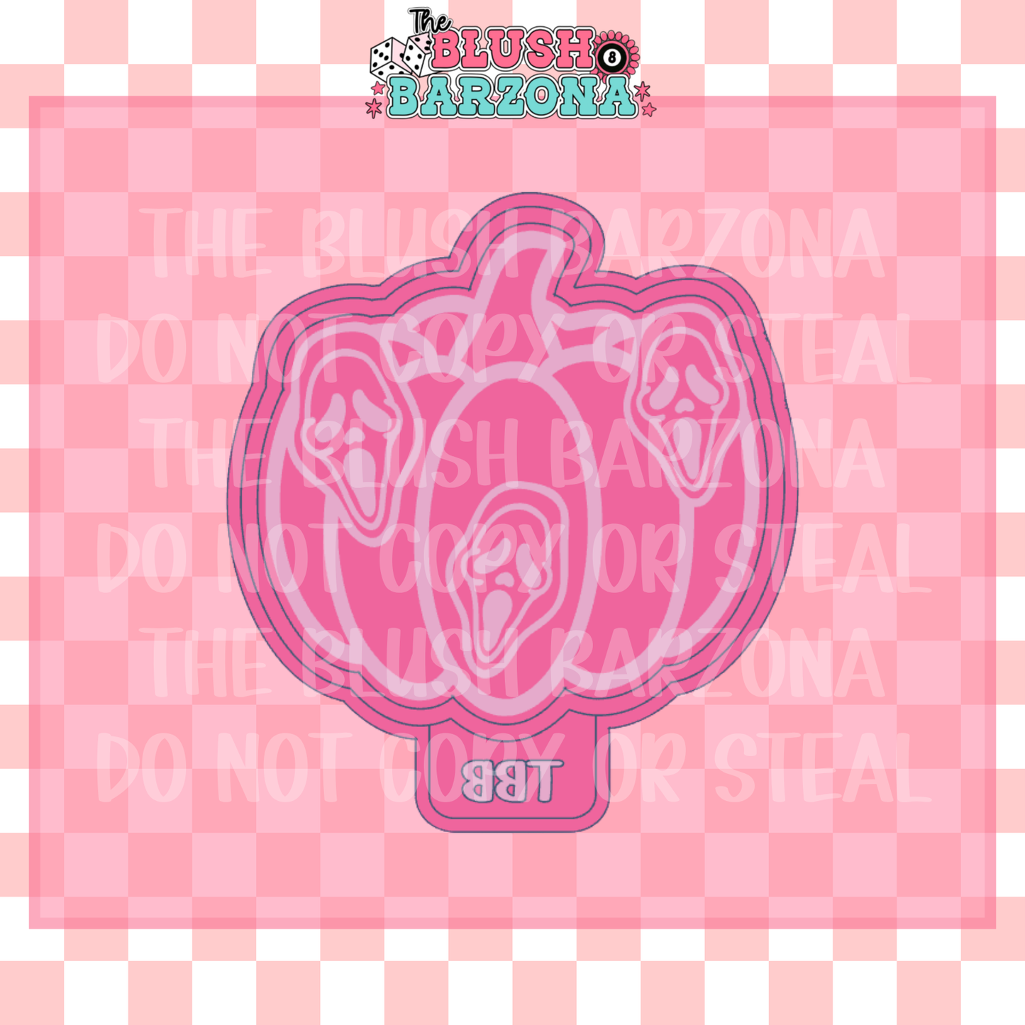 Scream Pumpkin Freshie Mold