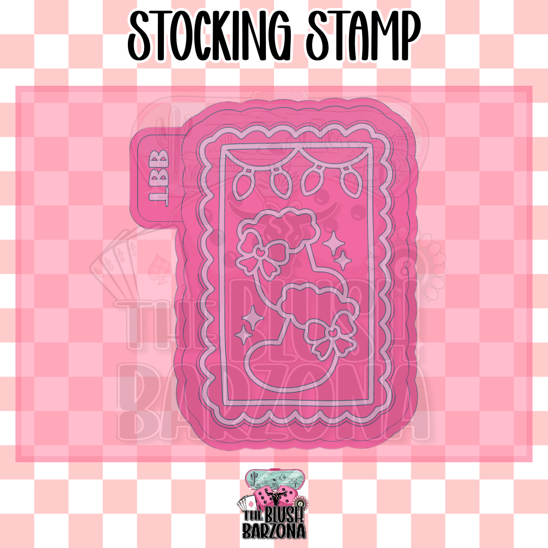 Stocking Stamp Freshie Mold
