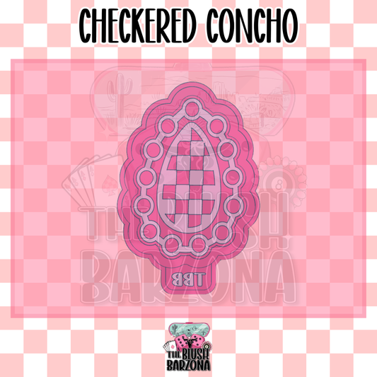 Checkered Concho Freshie Mold