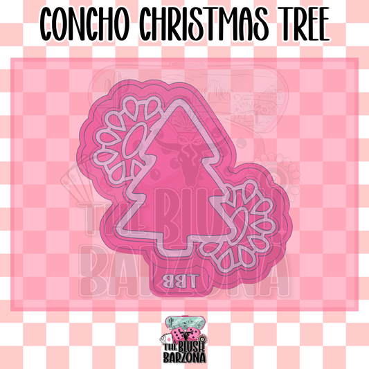 Concho Christmas Tree Freshie Mold