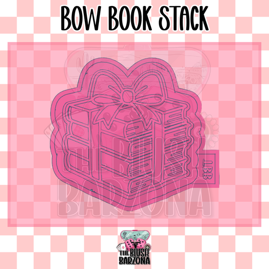 Bow Book Stack Freshie Mold