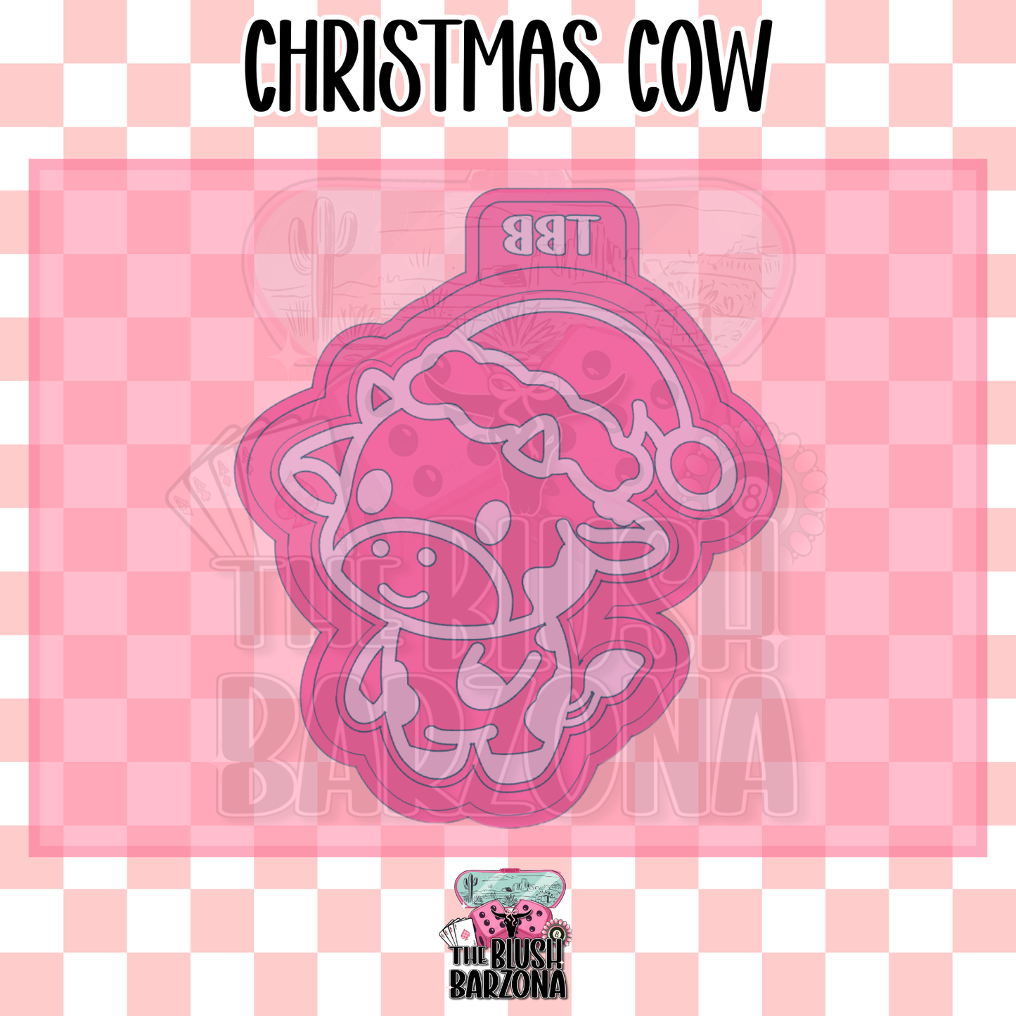 Christmas Cow Freshie Mold