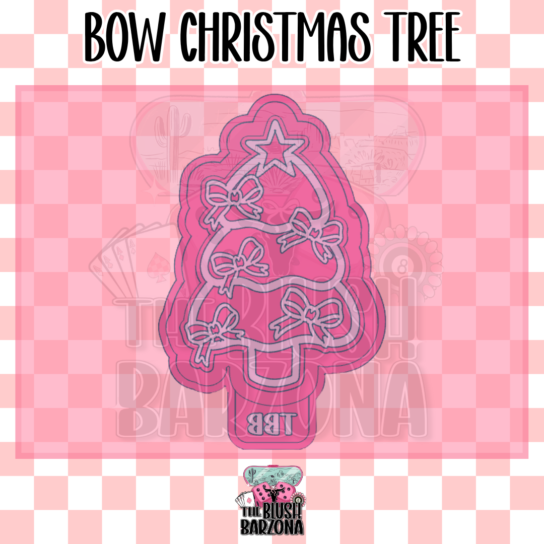 Bow Christmas Tree Freshie Mold
