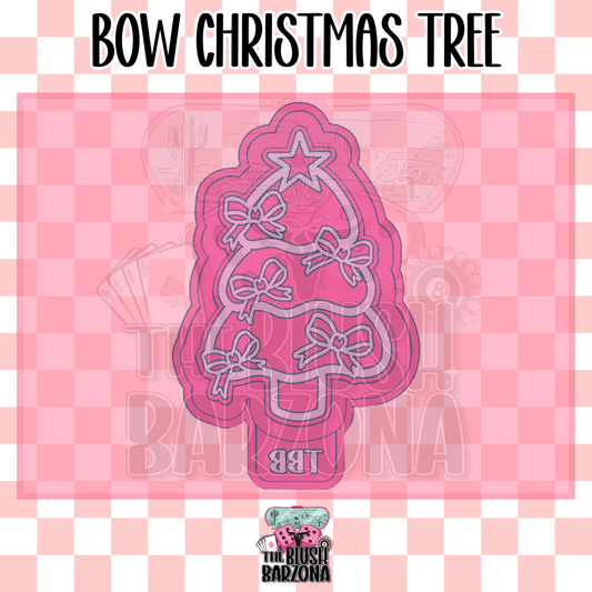 Bow Christmas Tree Freshie Mold