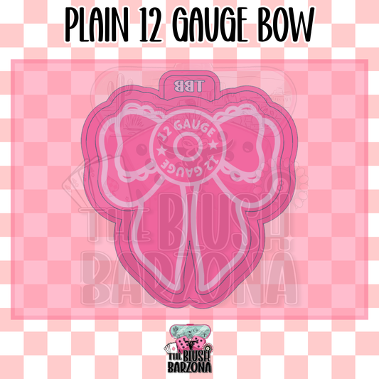 Plain 12 Gauge Bow Freshie Mold