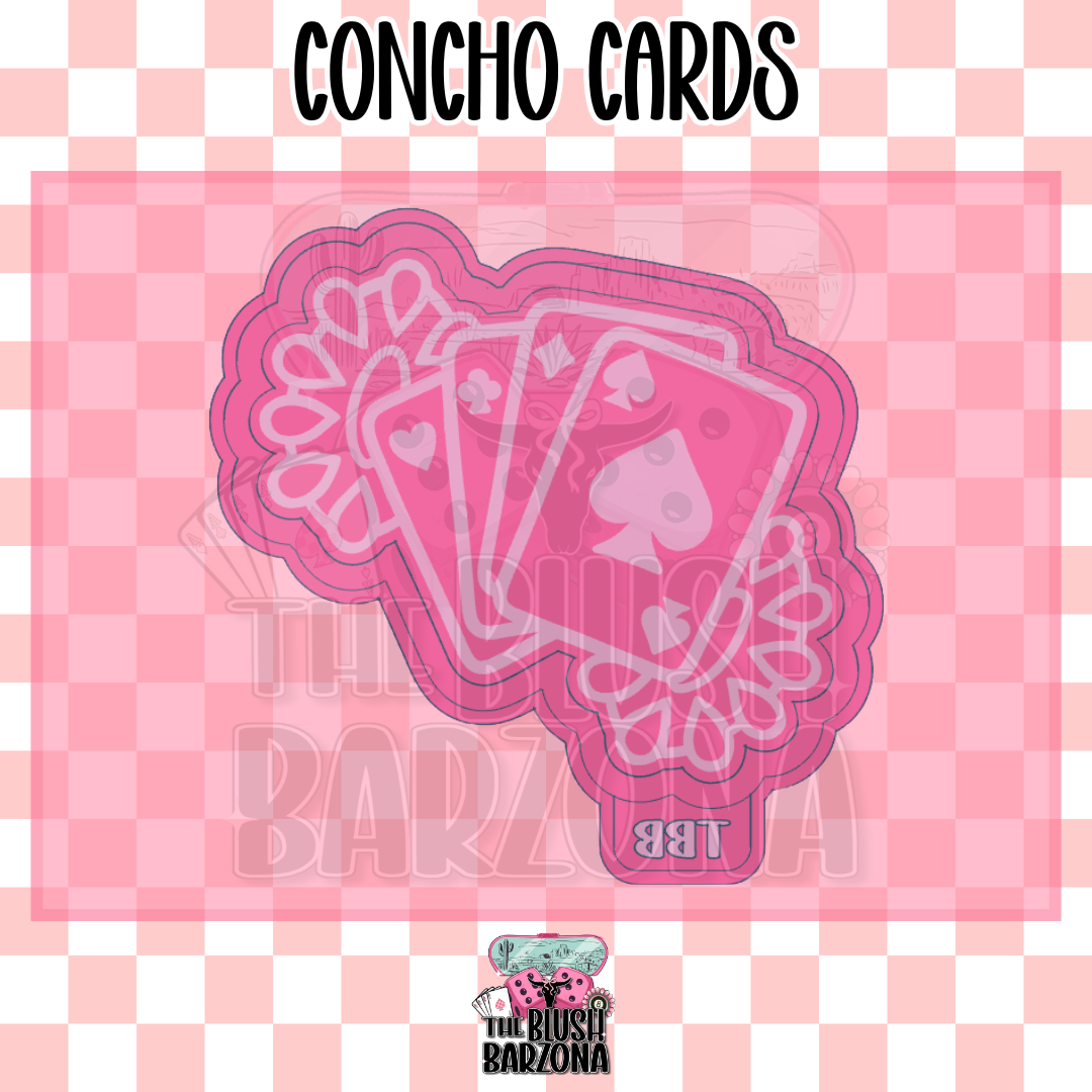 Concho Cards Freshie Mold
