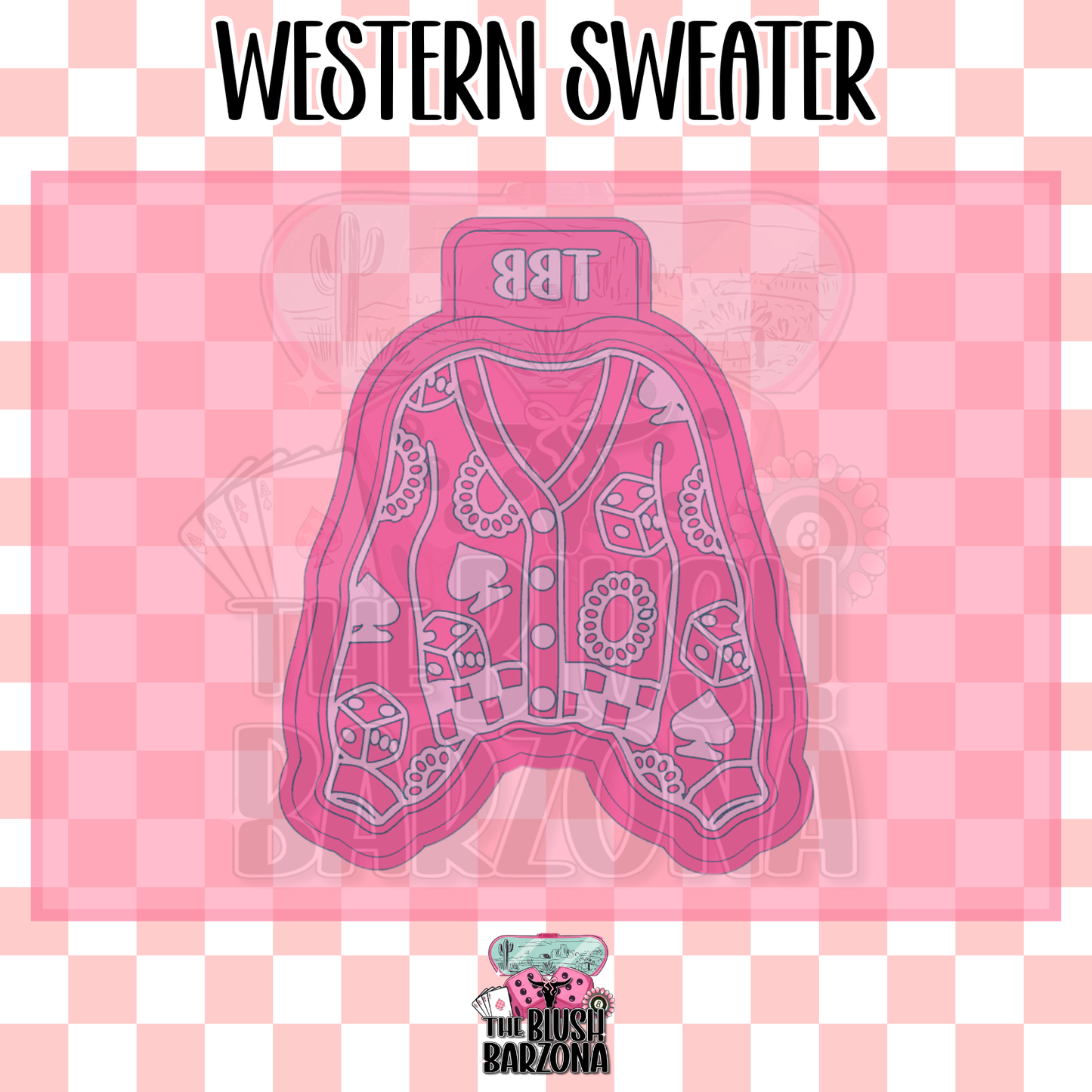 Western Sweater Freshie Mold