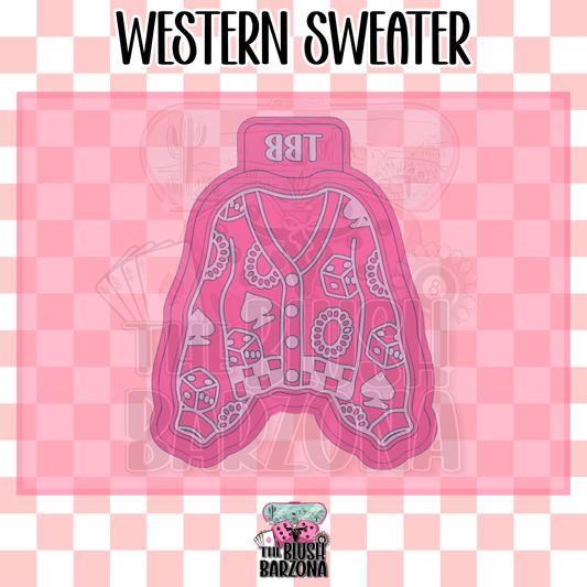 Western Sweater Freshie Mold