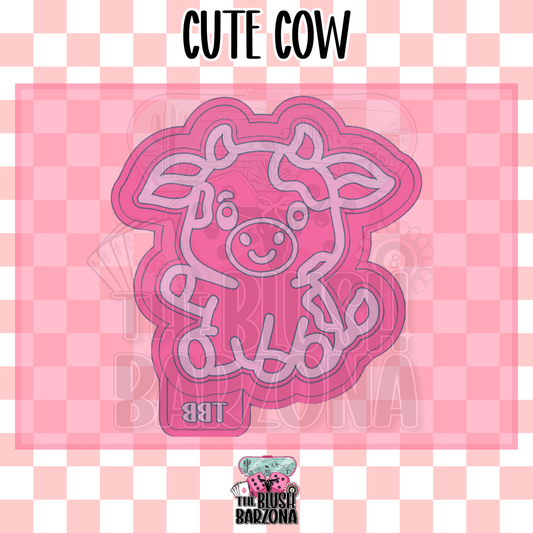 Cute Cow Freshie Mold