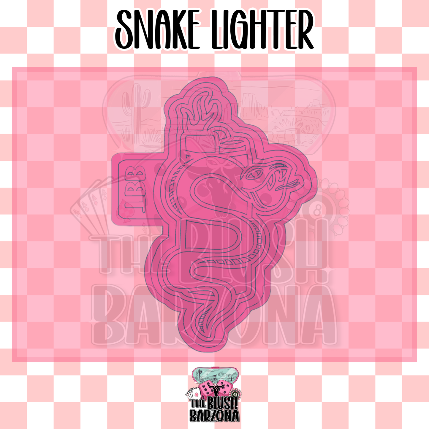 Snake Lighter Freshie Mold