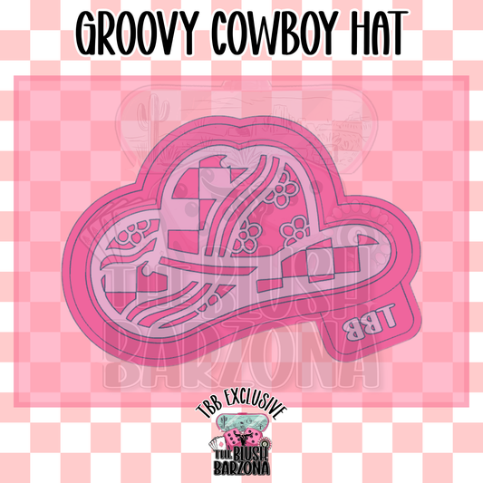 Groovy Cowboy Hat Freshie Mold