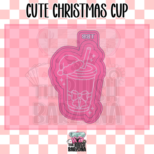 Cute Christmas Cup Freshie Mold