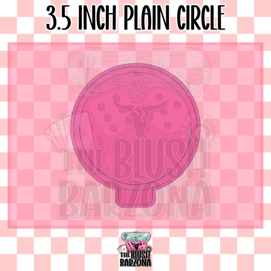 3.5 Inch Plain Circle Freshie Mold