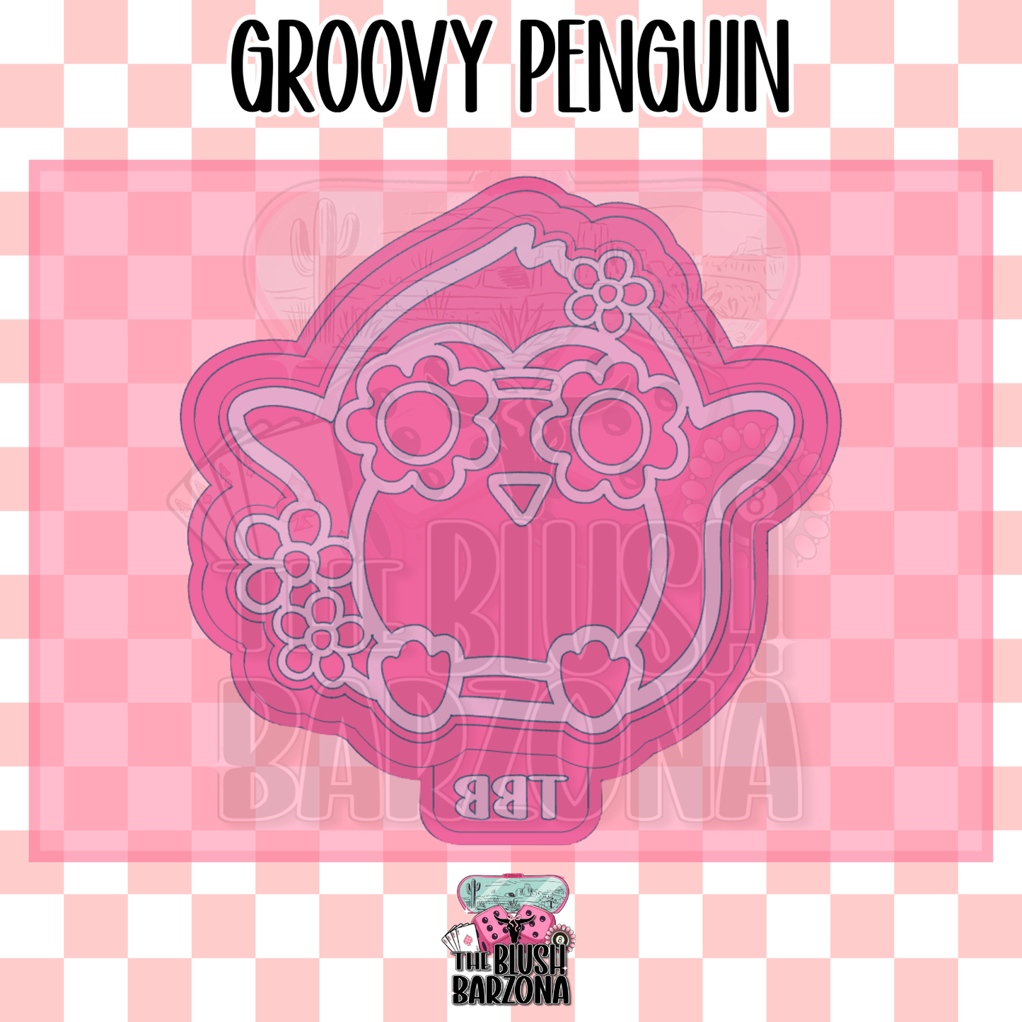 Groovy Penguin Freshie Mold