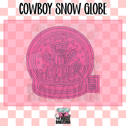 Cowboy Snow Globe Freshie Mold