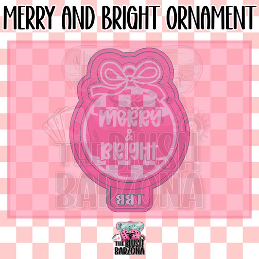 Merry and Bright Ornament Freshie Mold
