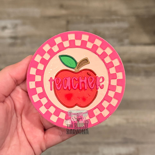 Teacher Checkered Circle