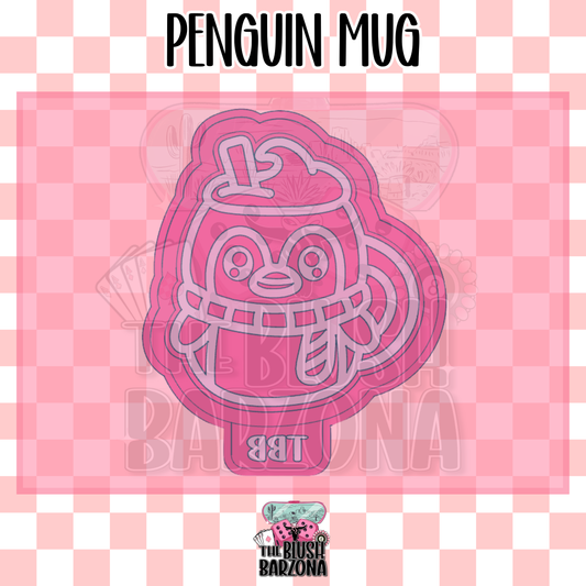 Penguin Mug Freshie Mold