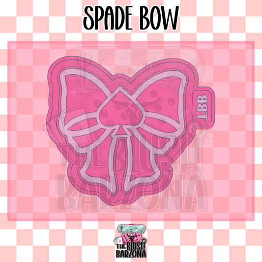 Spade Bow Freshie Mold