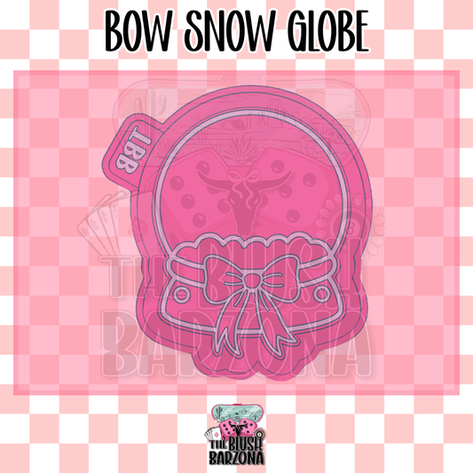 Bow Snow Globe Freshie Mold
