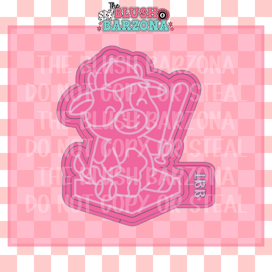 Baseball Cow Freshie Mold