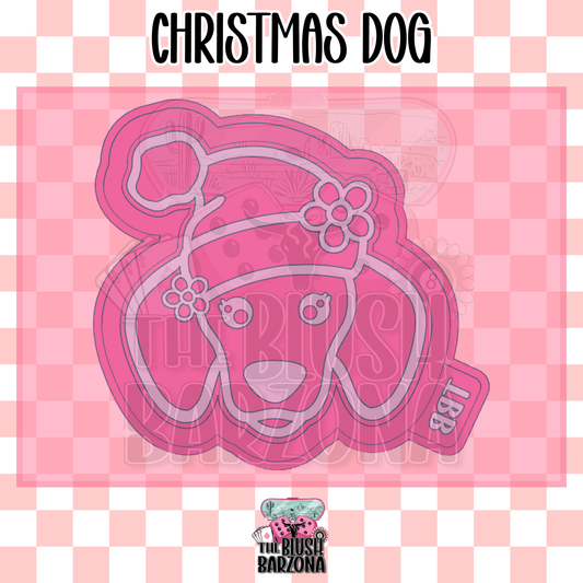 Christmas Dog Freshie Mold