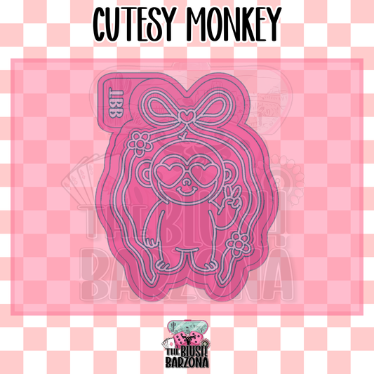 Cutesy Monkey Freshie Mold