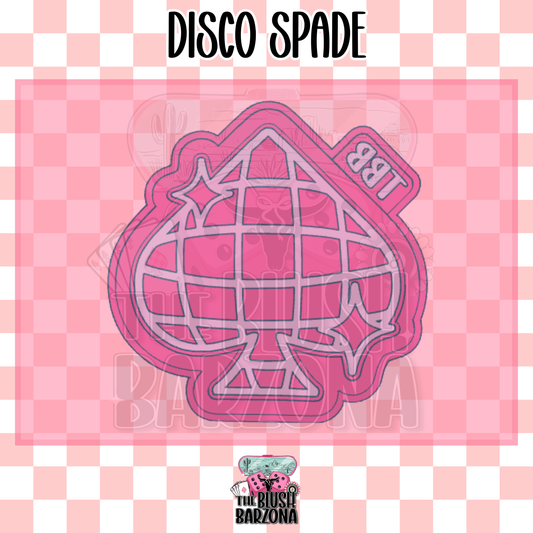 Disco Spade Freshie Mold