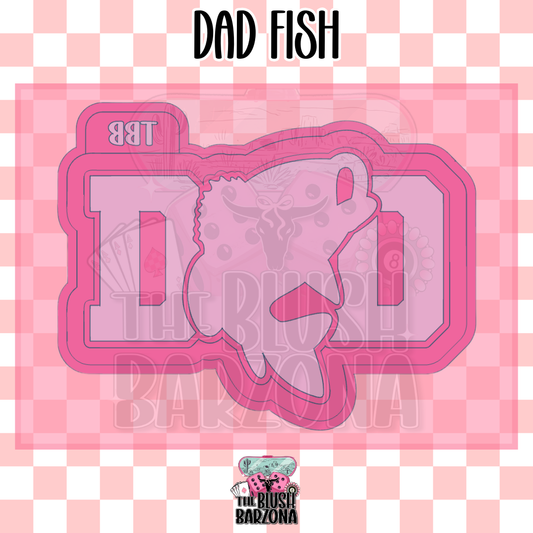 Dad Fish Freshie Mold