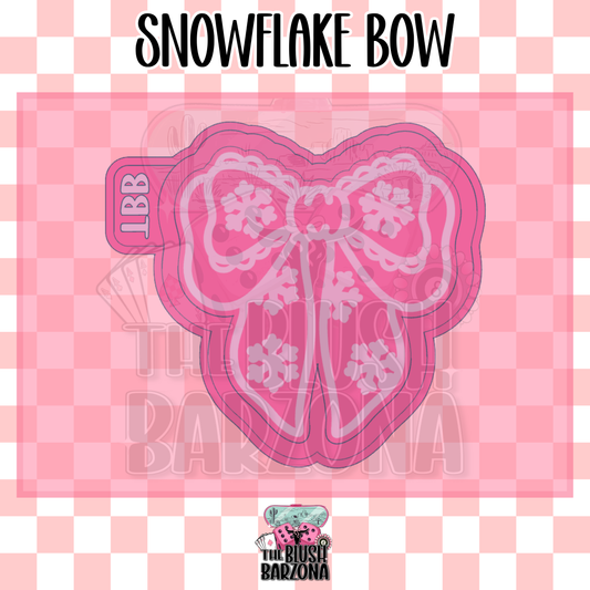 Snowflake Bow Freshie Mold