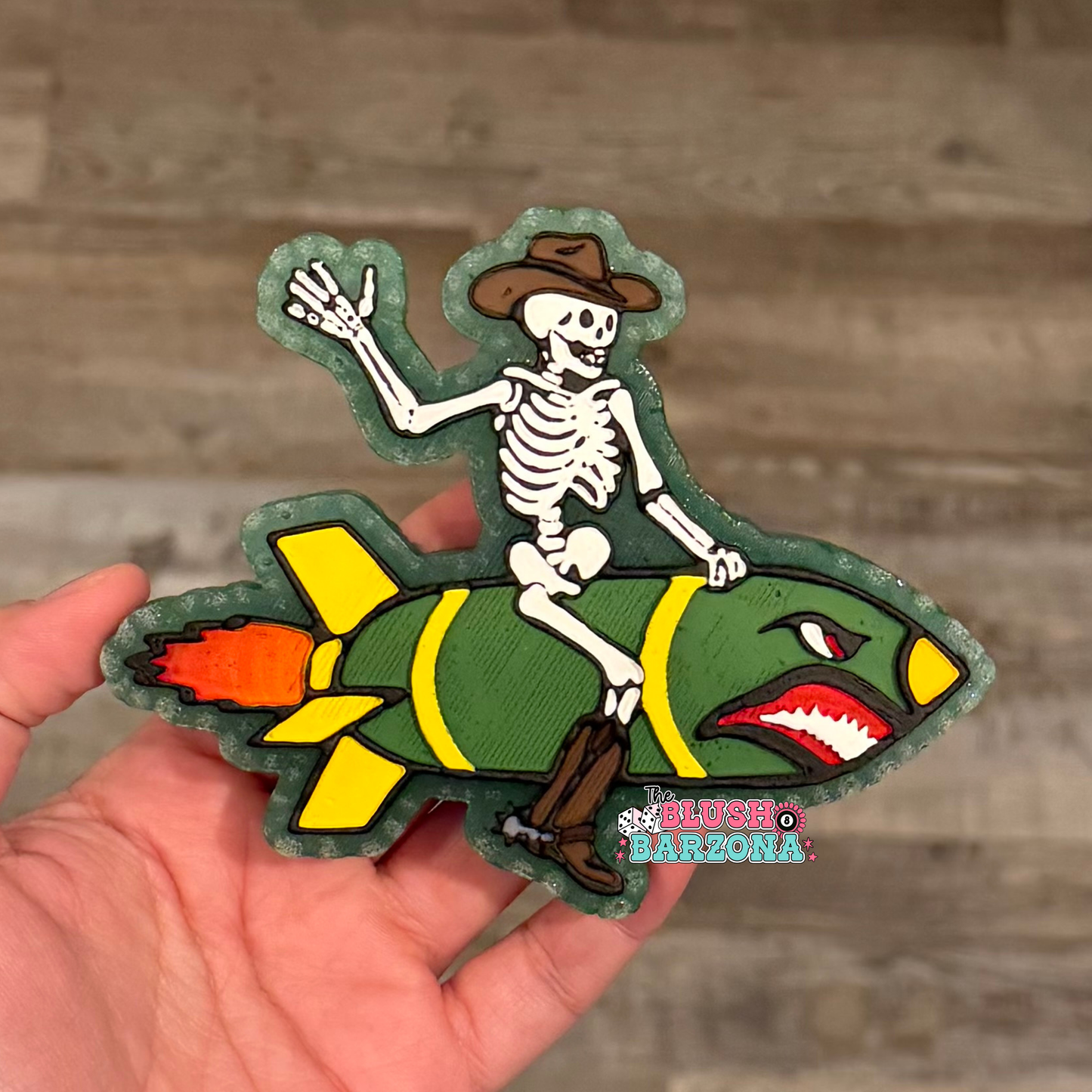 Cowboy Skeleton on Bomb