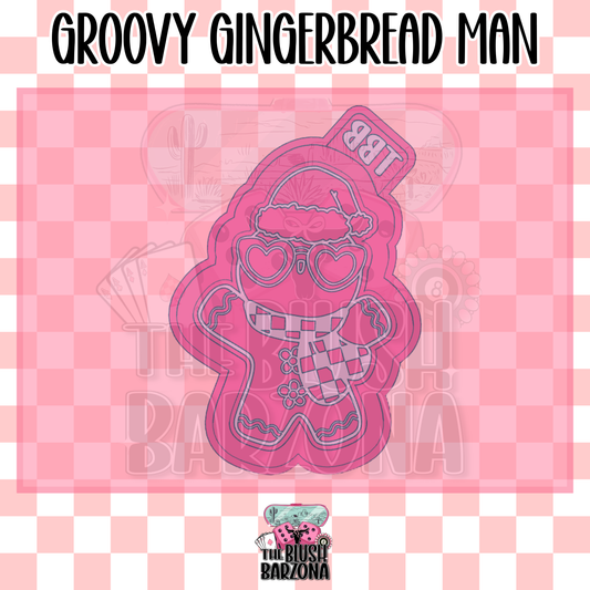 Groovy Gingerbread Man Freshie Mold