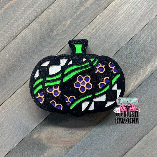 Checkered Groovy Pumpkin
