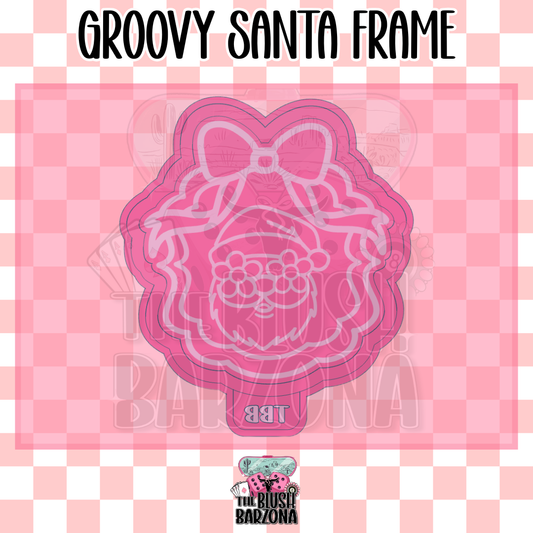 Groovy Santa Frame Freshie Mold